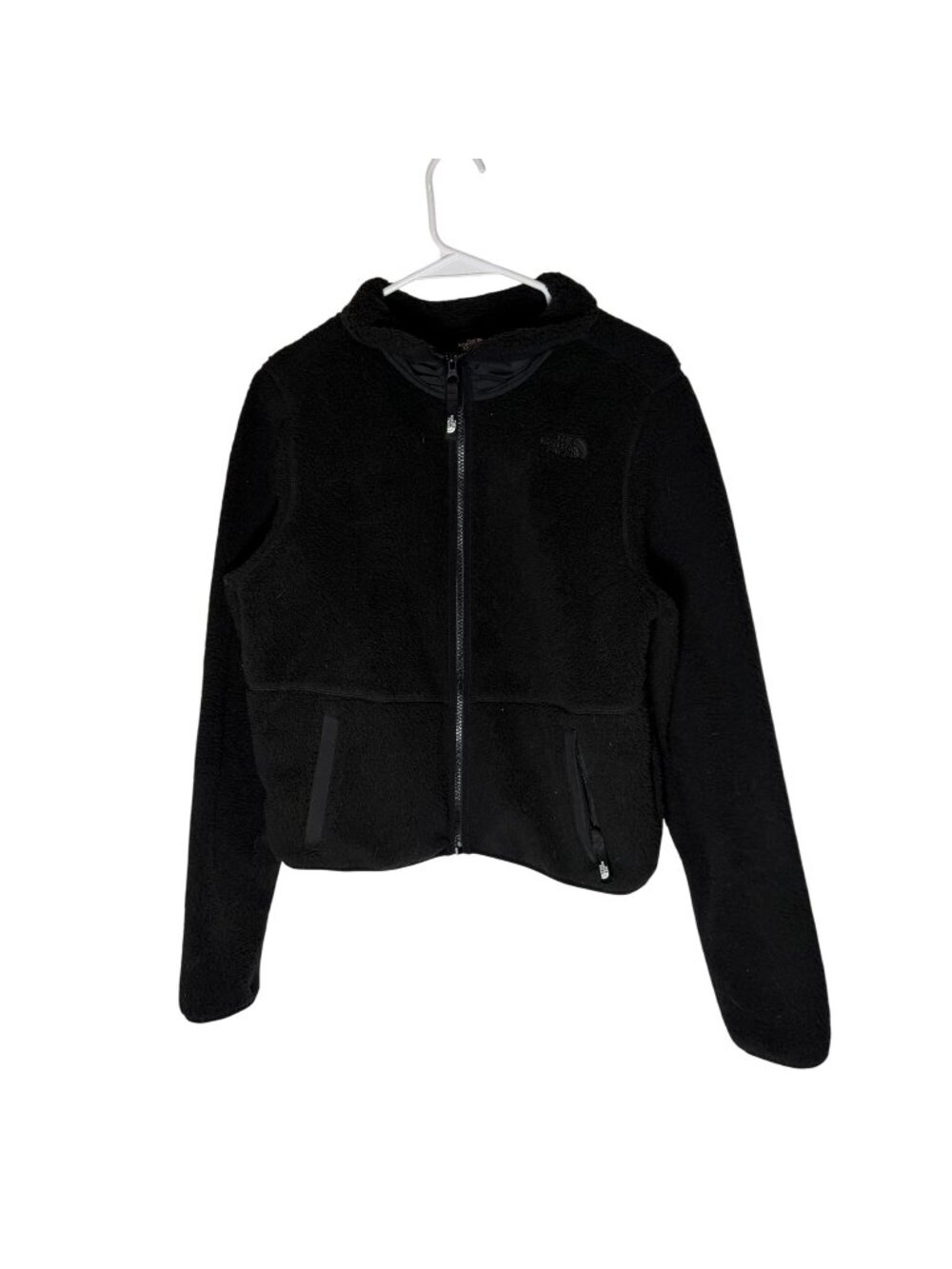 The North Face Dunraven Sherpa Crop Jacket Women's Size Small in Black - EUC!